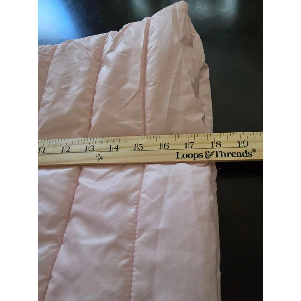 Girls Gorpcore Calvin Klein Jeans Pastel Pink Puffer Vest S6 with Black Trim